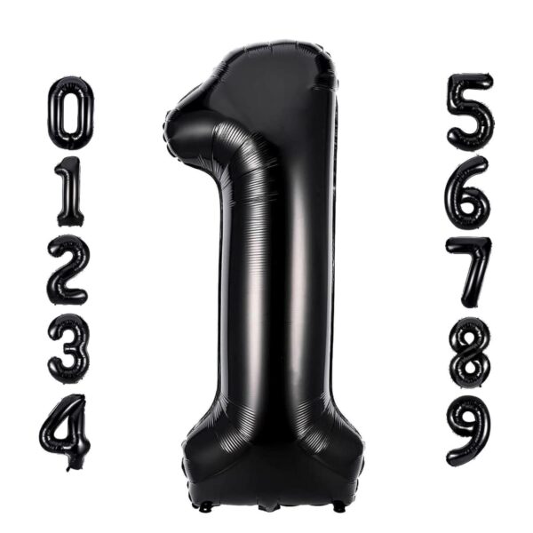 32″ Black Foil Numbers