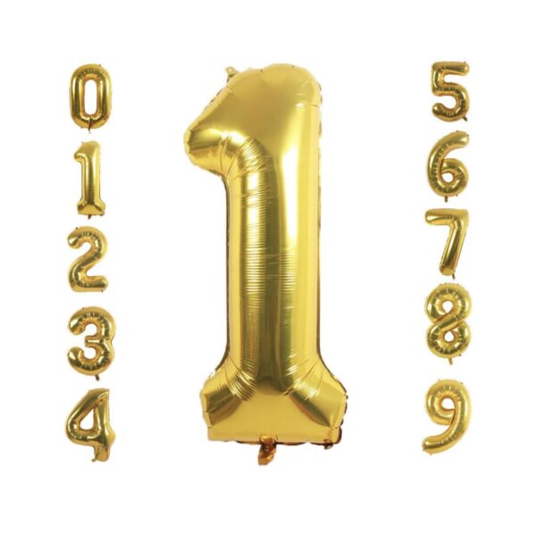 32″ Gold Foil Numbers