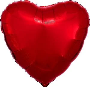 18″ Red Heart Foil Balloon