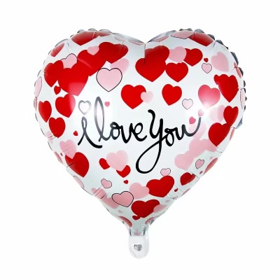 18″ White & Red I LOVE YOU Heart